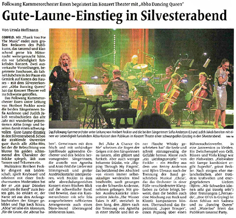 Coesfelder allgemeine 31.12.2024 Gute-Laune-Einstieg in Silvesterabend<br />
