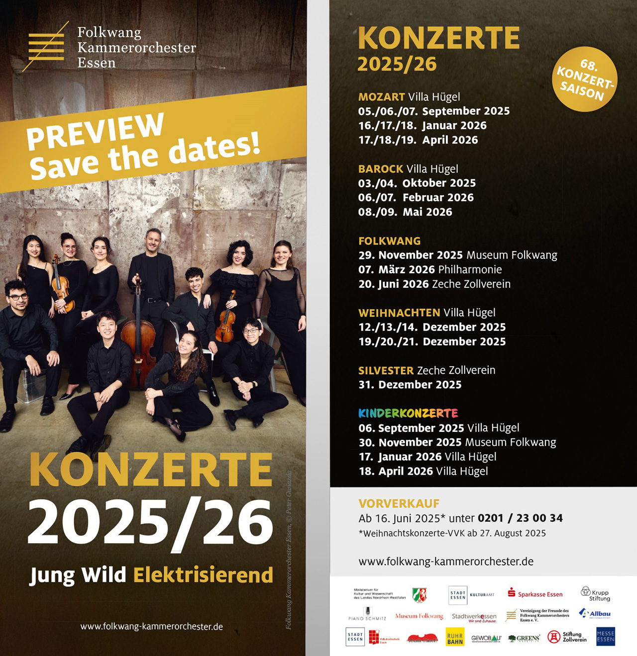 Save the Dates, Konzerte 2025/26