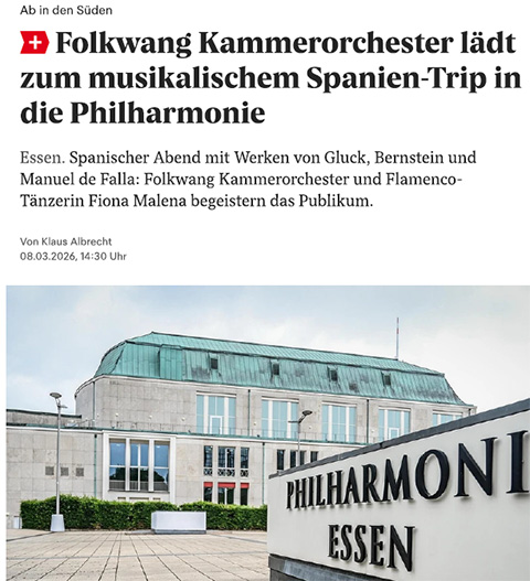 WAZ 2026-03-08 Folkwang Kammerorchester laedt zum musikalischen Spanientrip in die Philharmonie
